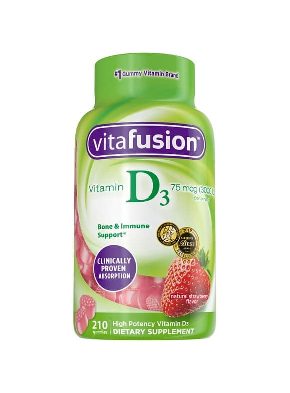 Vitafusion Extra Strength Vitamin D3 Gummy Vitamins, 210 ct