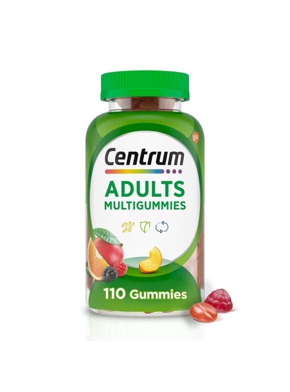 Centrum Multigummies Gummy Vitamins , Multivitamin Supplement, 110 Count, for Adults