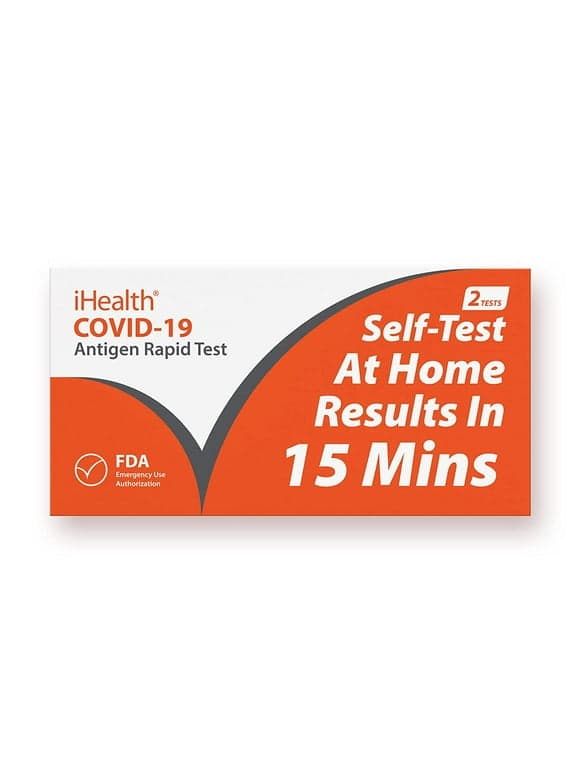 iHealth COVID-19 Antigen Rapid Home Self-Test Kit - 2 Pack